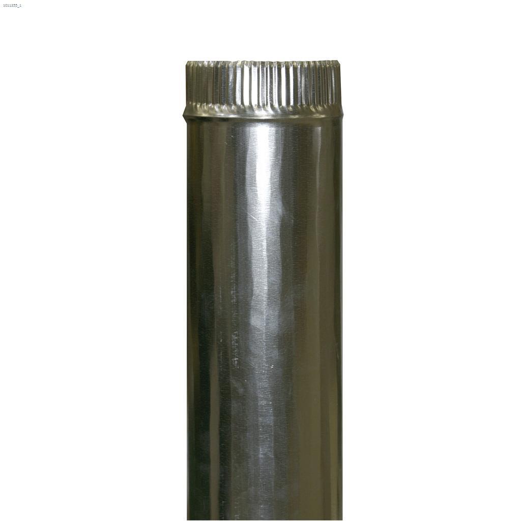 5" x 60" Galvanized Pipe 30-Gauge