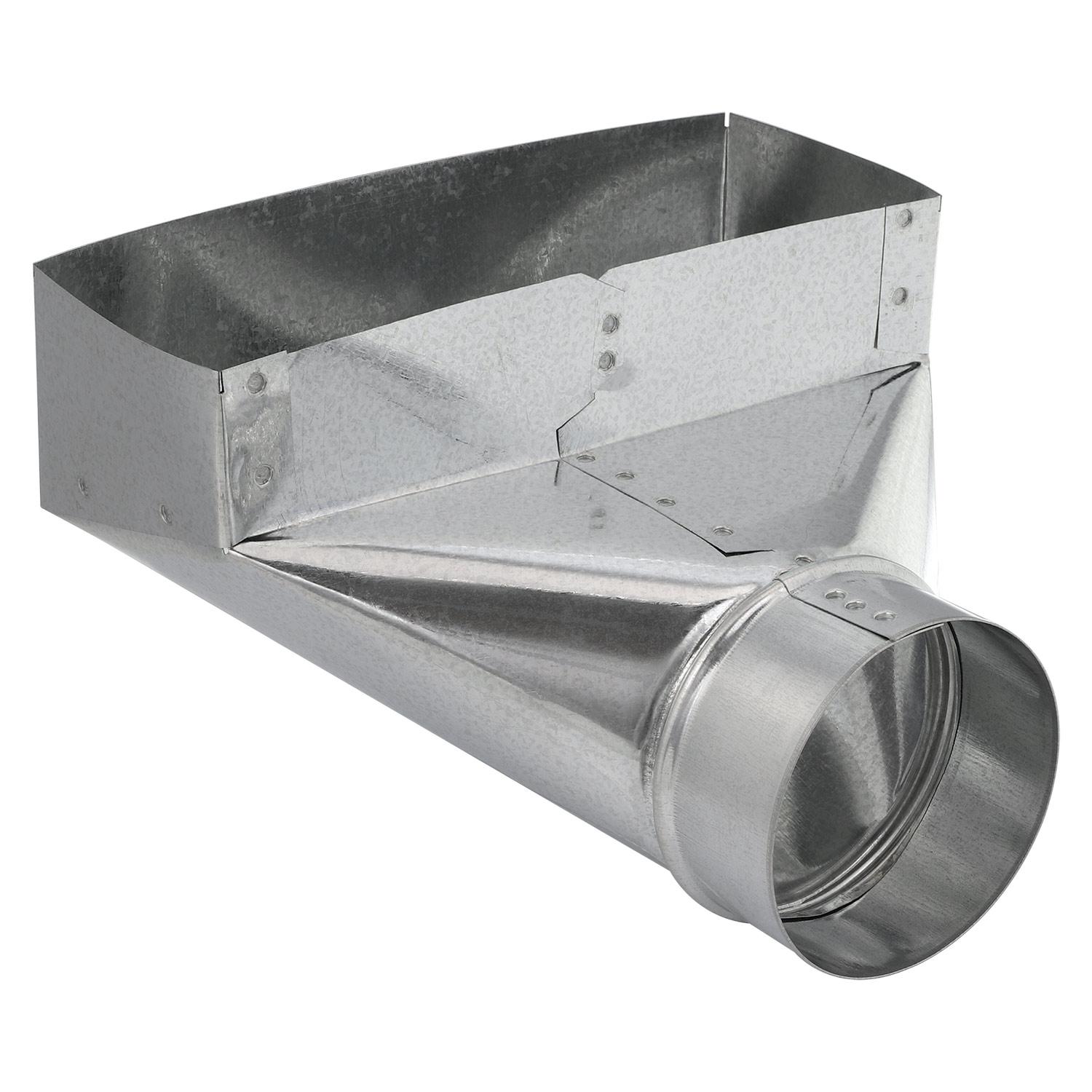 Botte angulaire 4" x 10" x 4" galvanisée 30 ga.