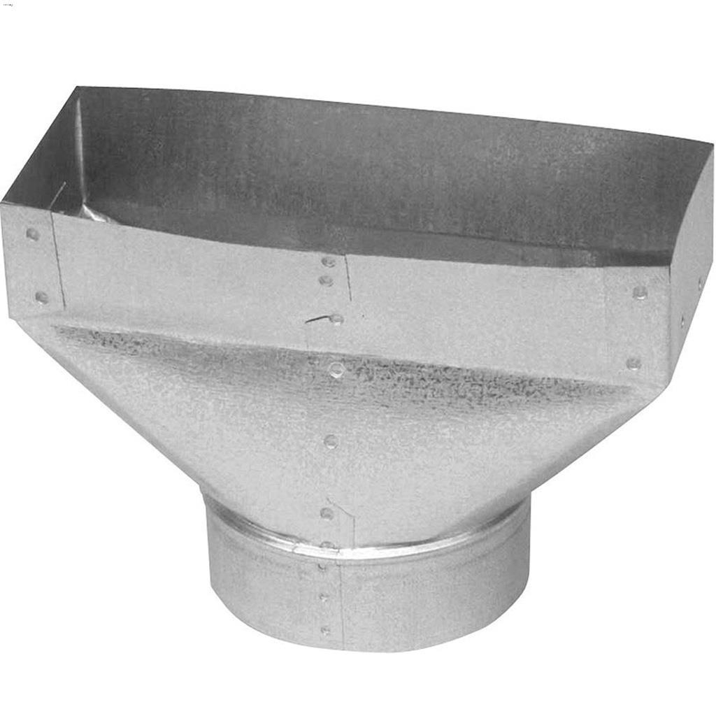 Botte universelle 4" x 10" x 4" galvanisée 30 ga.