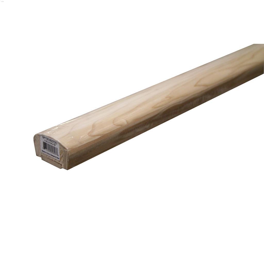 6' x 1-1/4" x 2-1/4" Hemlock Hand Rail With Fillet