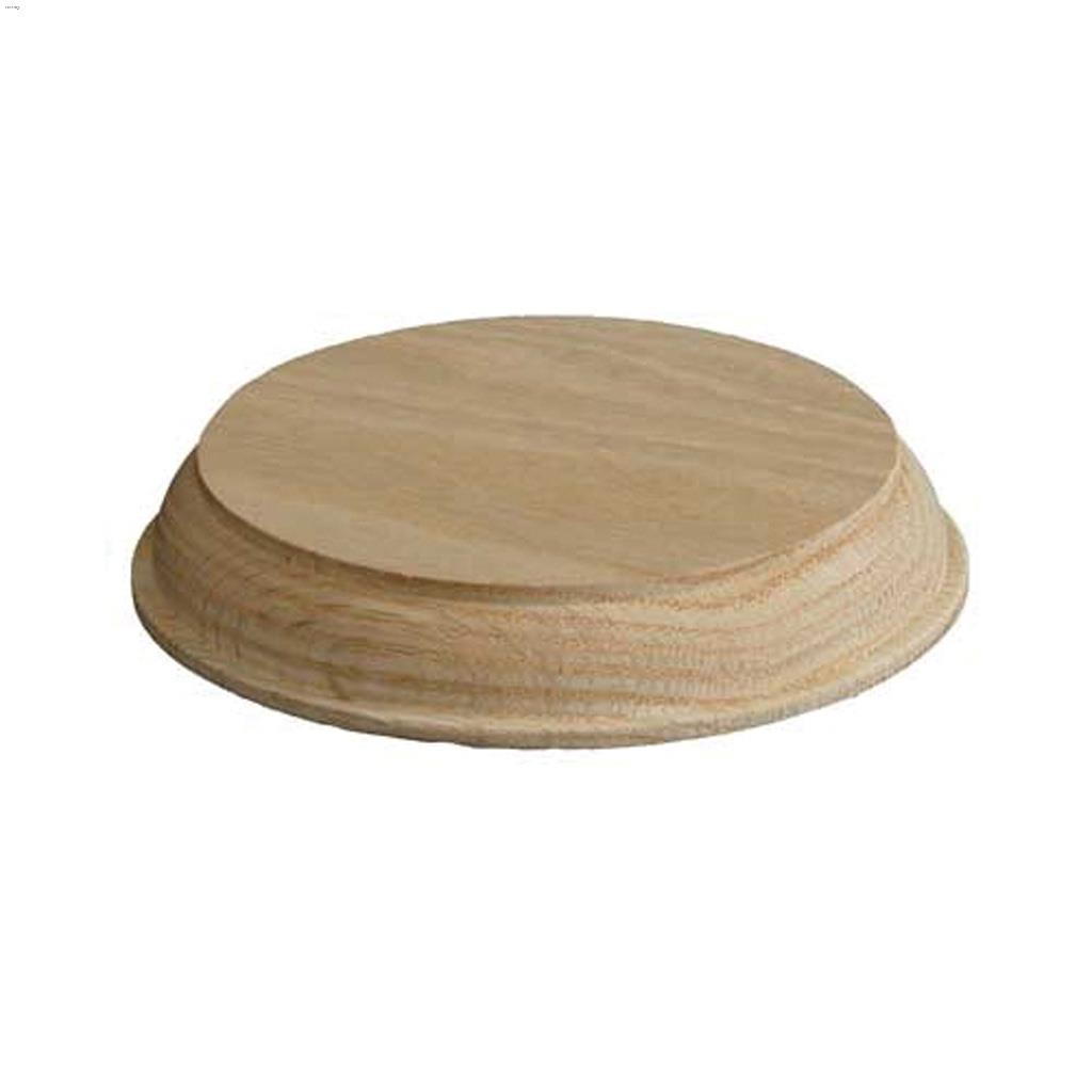 4-13/16" x 7/8" x 4-13/16" Solid Oak Wall Mount Disk