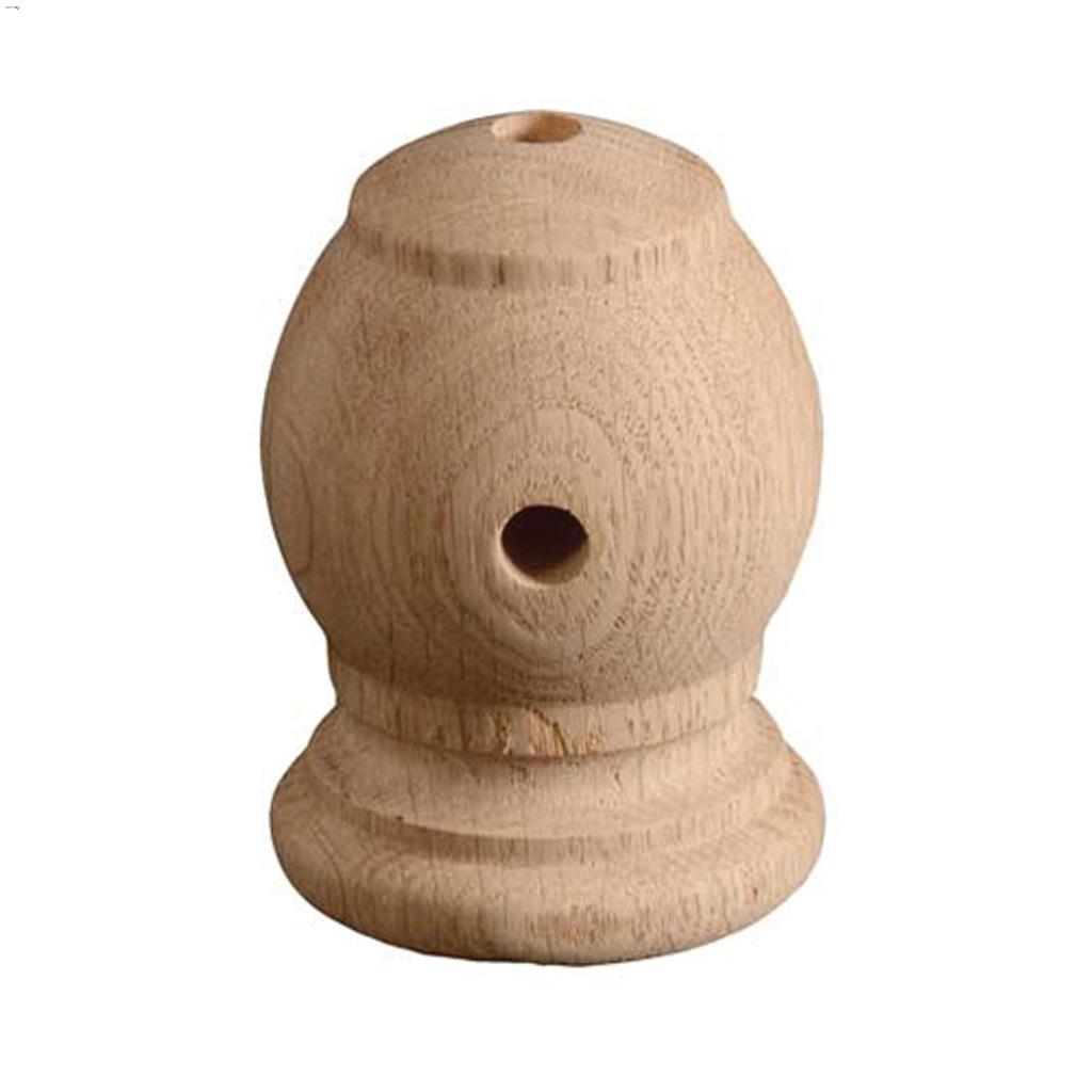 4' x 2-7/8" x 2-7/8" Solid Oak Handrail Bracket Kit