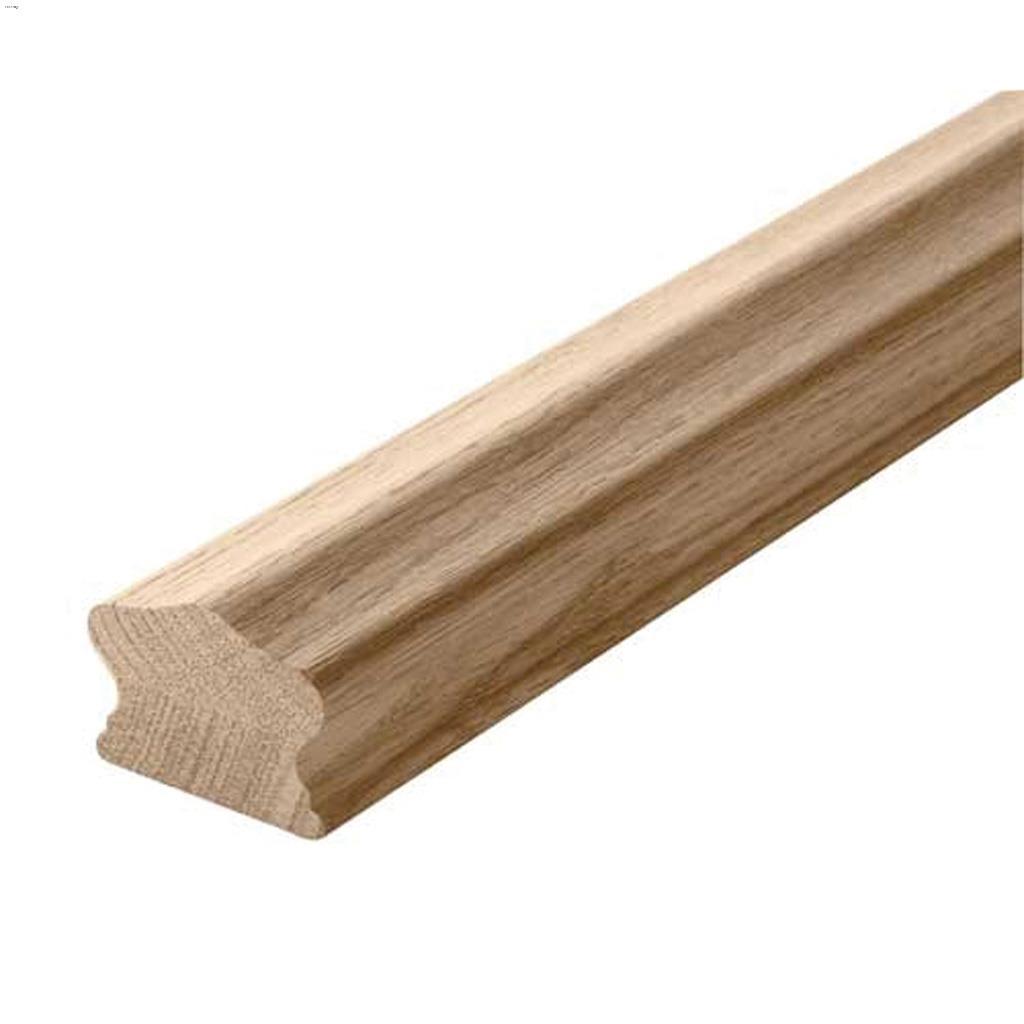 4' x 1-5/8" x 2-1/4" Solid Oak Full Hand Rail