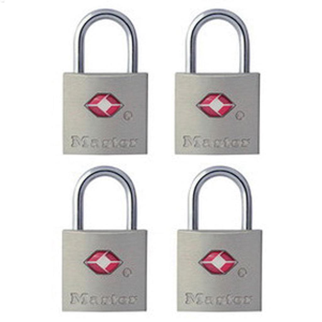 7/8" Metal Body Luggage Lock-4/Pack