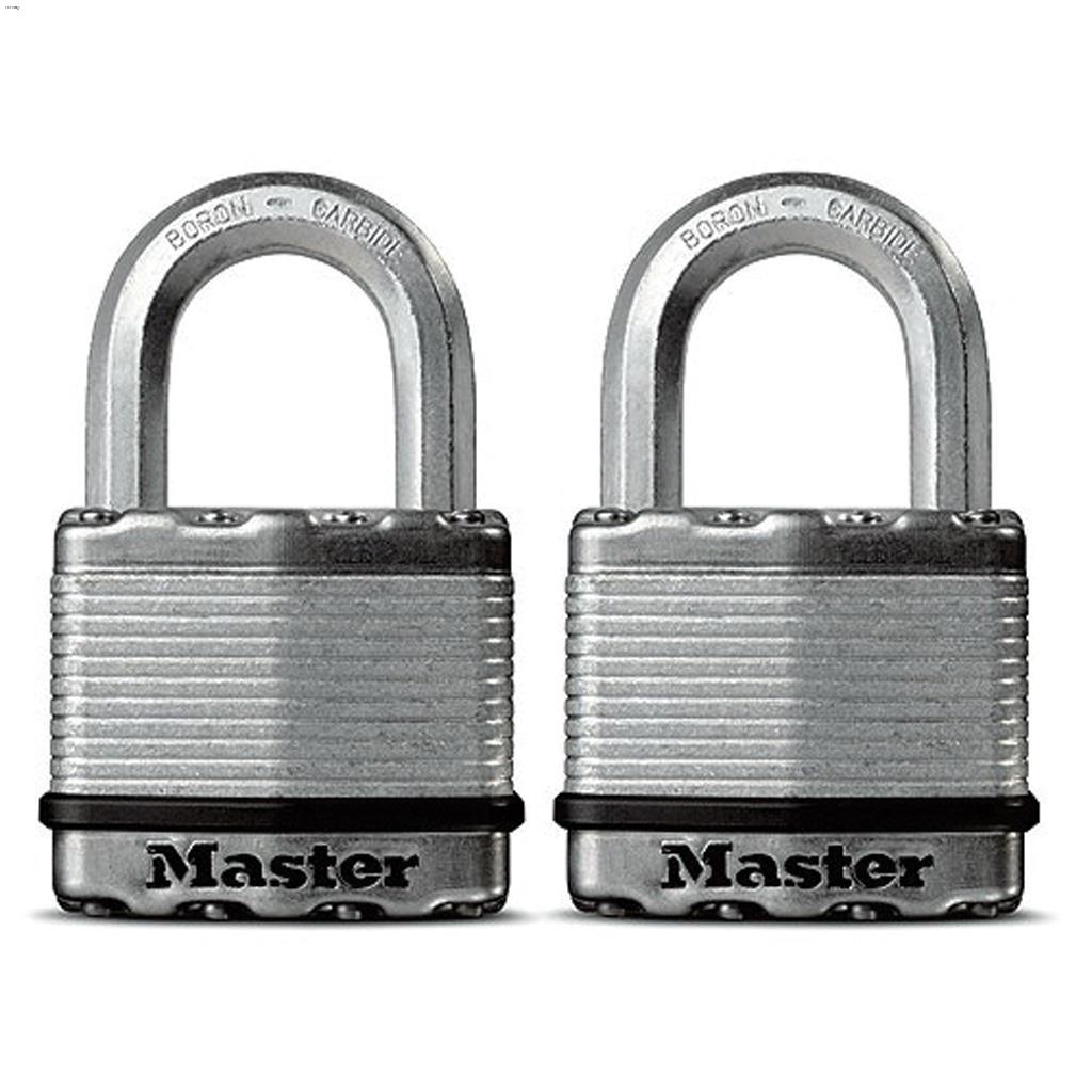 2-1/2" Steel Keyed Padlock-2/Pack