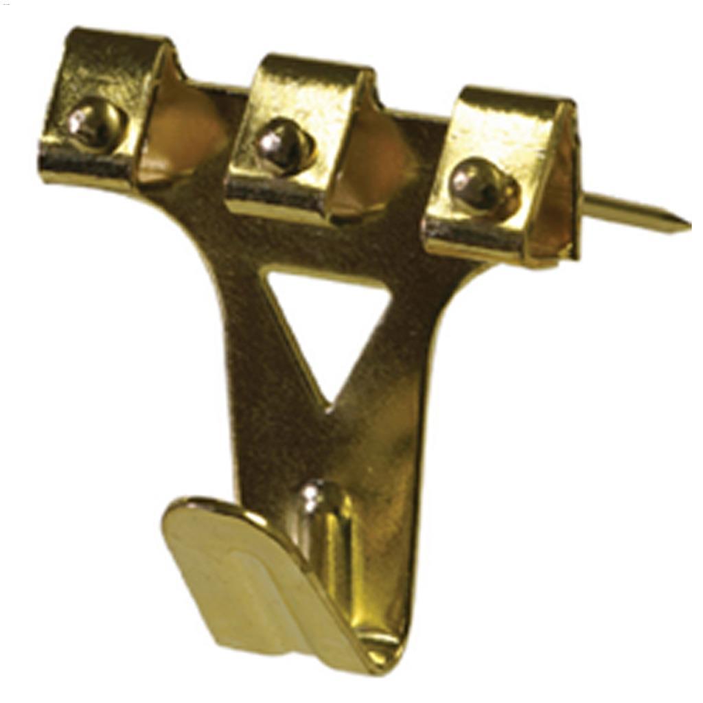 Brass Plated Three Nail Pro-Hanger-2/Pack