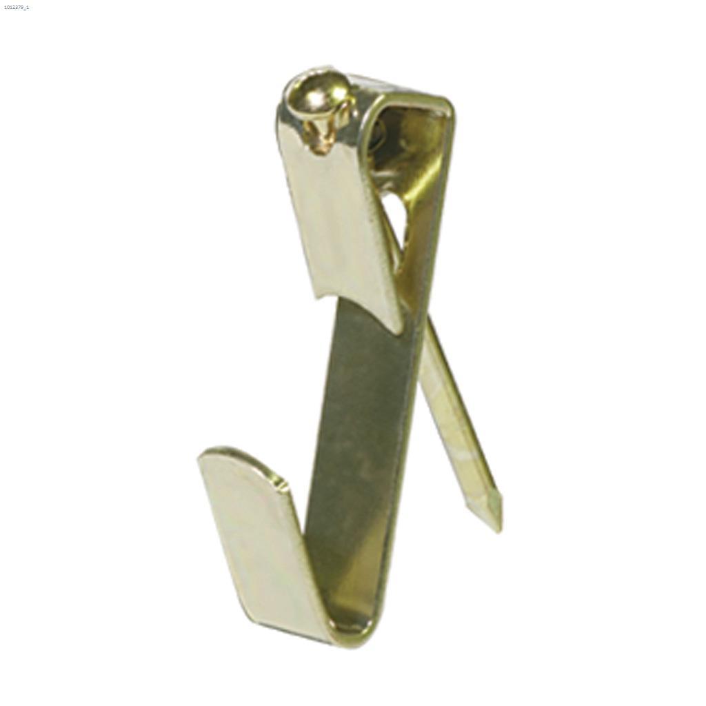 30 lb Steel Brass Plated Standard Hanger With Nails-6/Pack