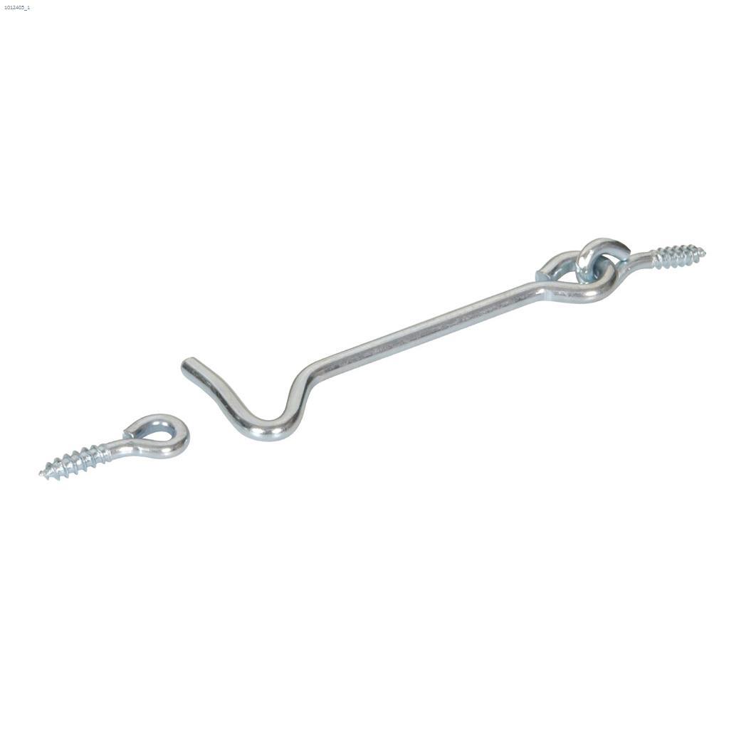4" Zinc Plated Gate Hook & Eye