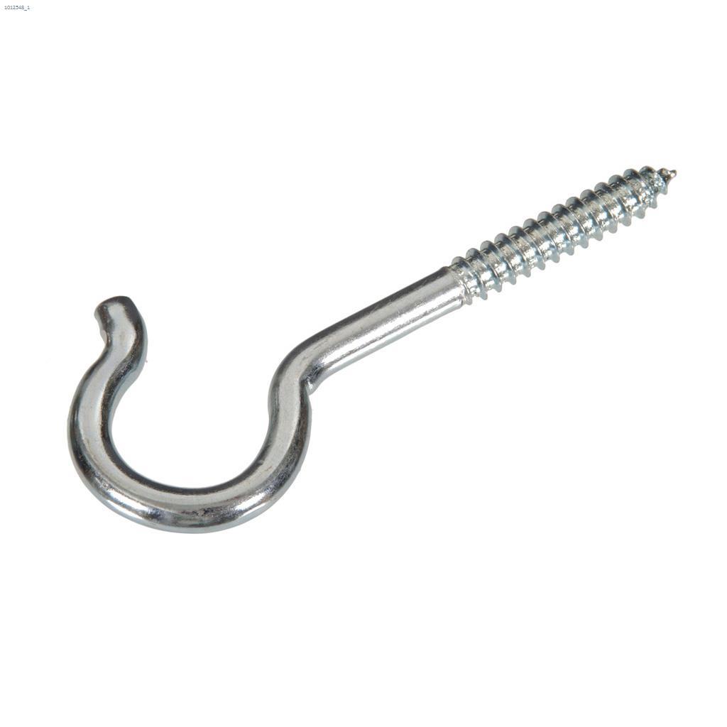 4-7/16" Zinc Plated Ceiling Round Screw Hook