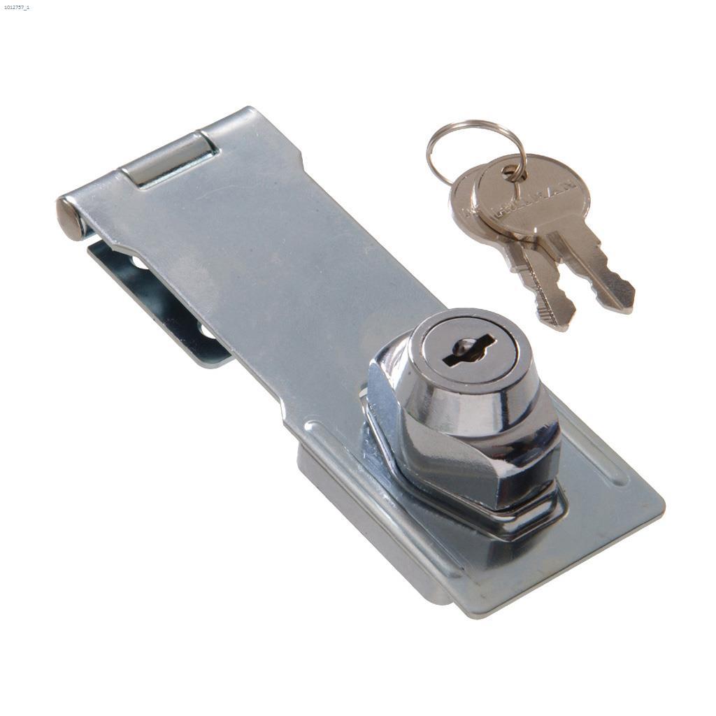 4-1/2" Chrome Keyed Safety Hasp