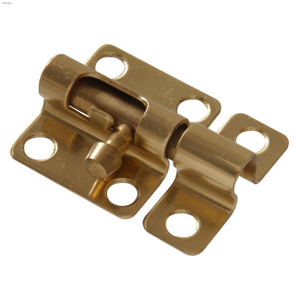 2" Solid Brass/Bright Brass Mini Barrel Bolt