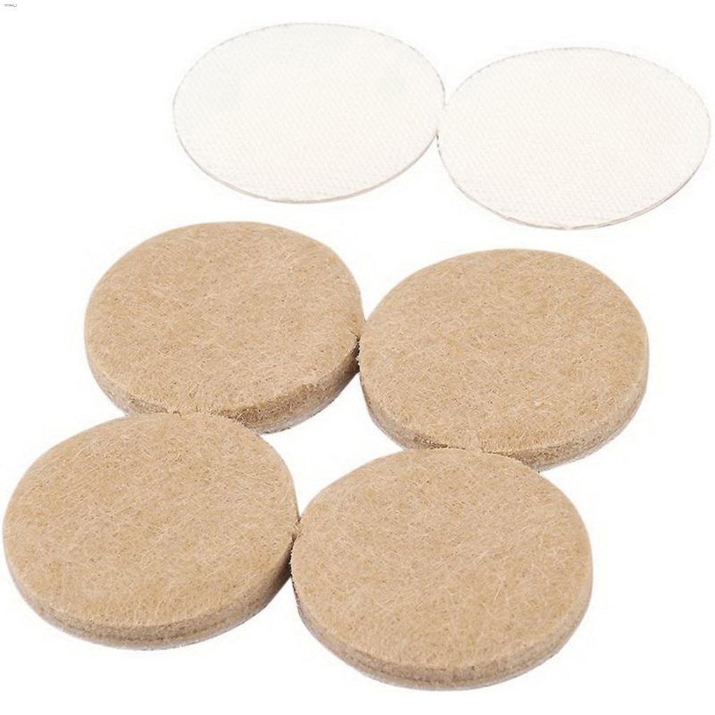 1-1/2" Beige Heavy Duty Felt Pad With Hook & Loop/Velcro