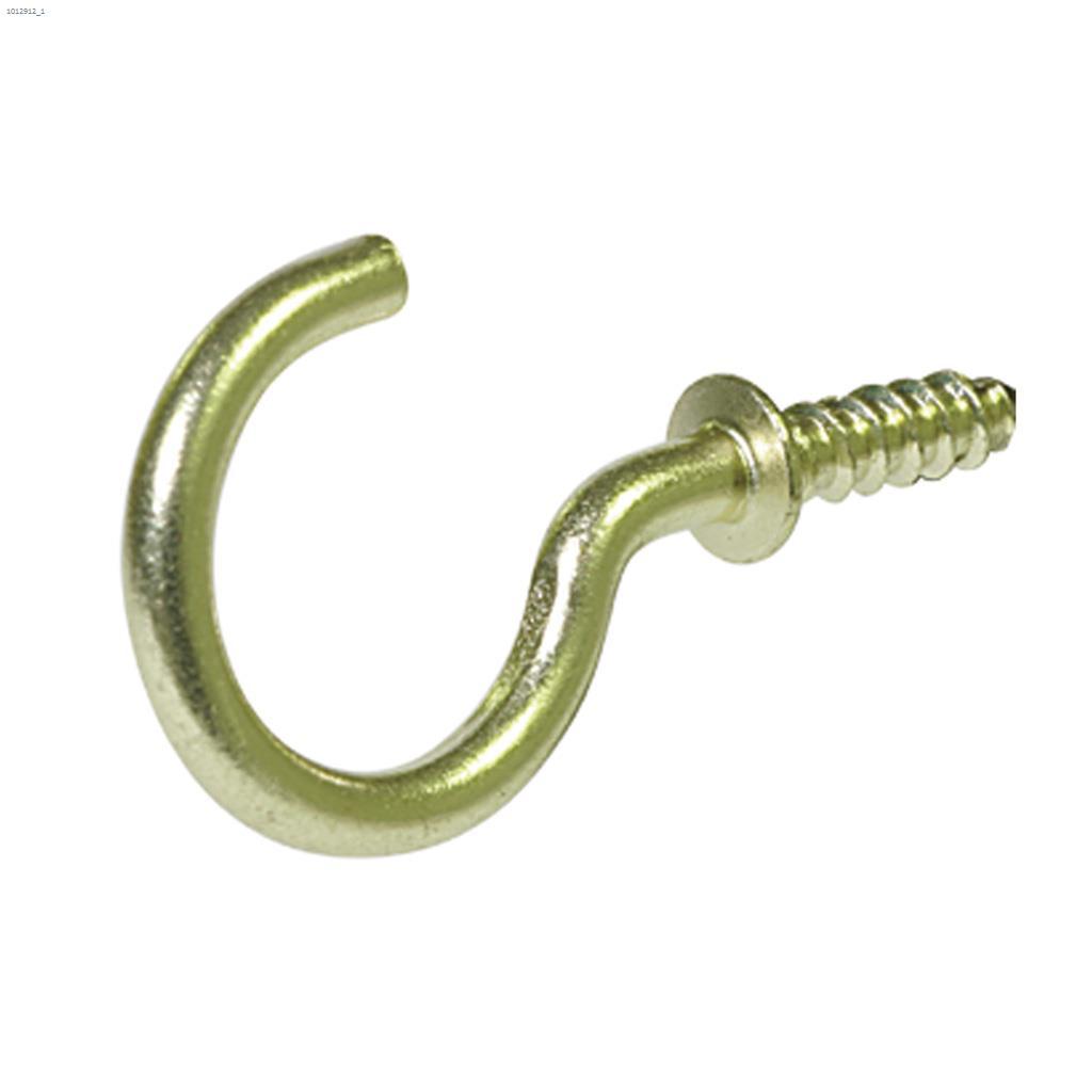 3/4" Solid Brass Cup Hook-5/Pack
