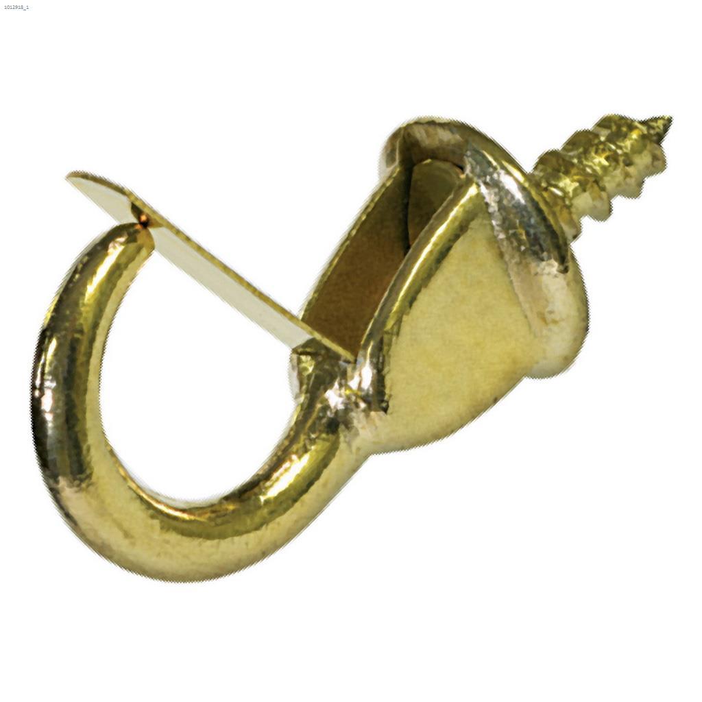 Solid Brass Safety Cup Hook-2/Pack