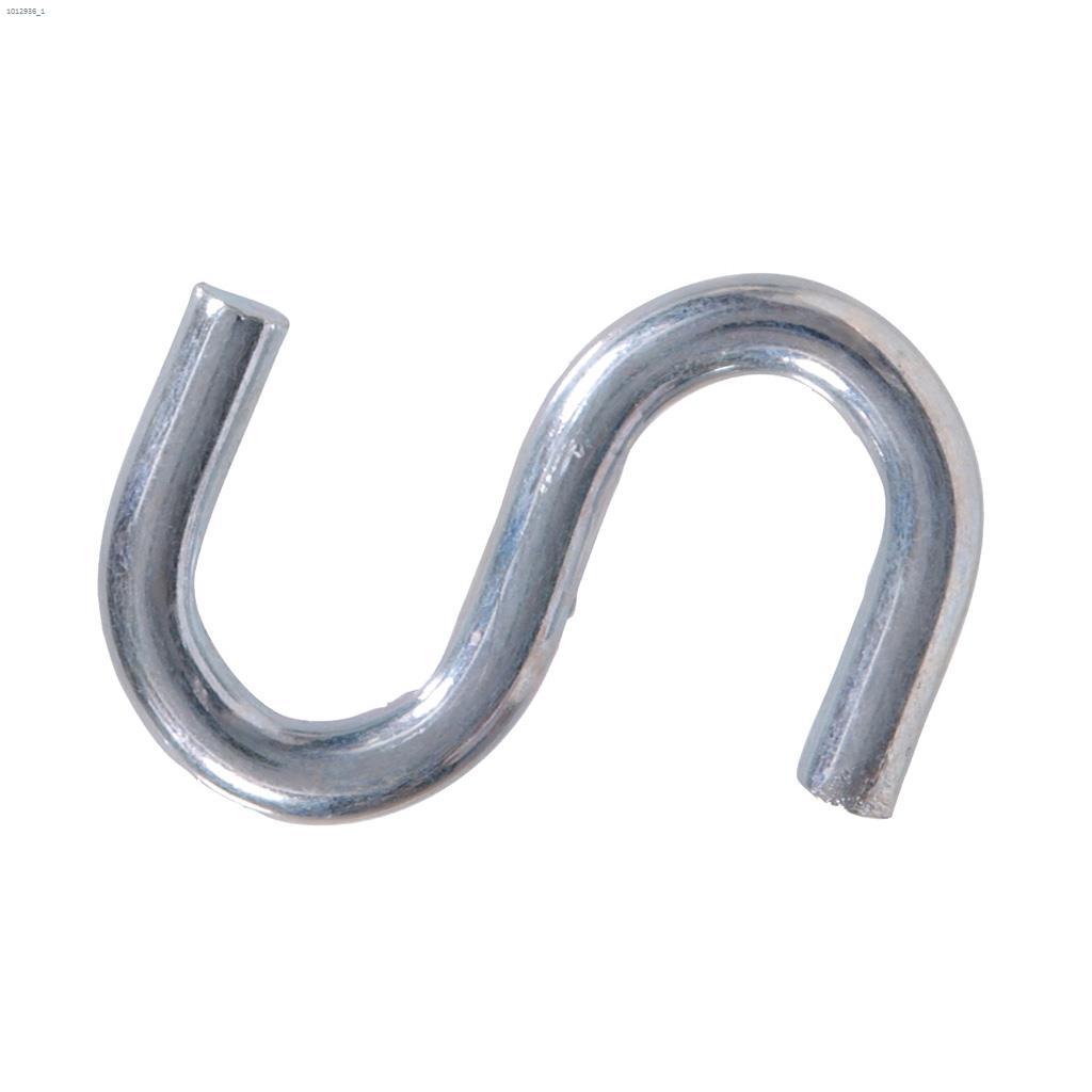 0.263" x 2" Zinc Plated S-Hook-2/Pack