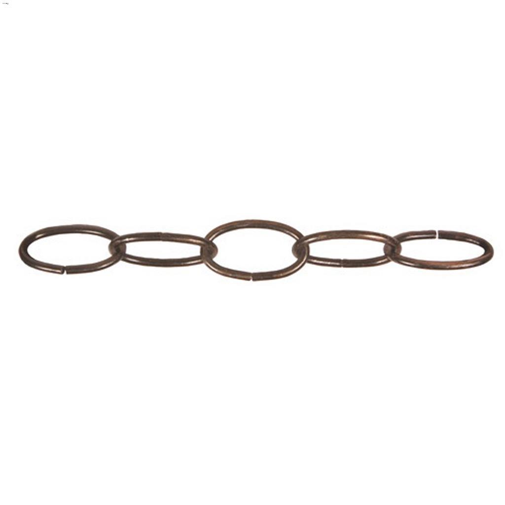 #100 Black Decorative Oval Chain