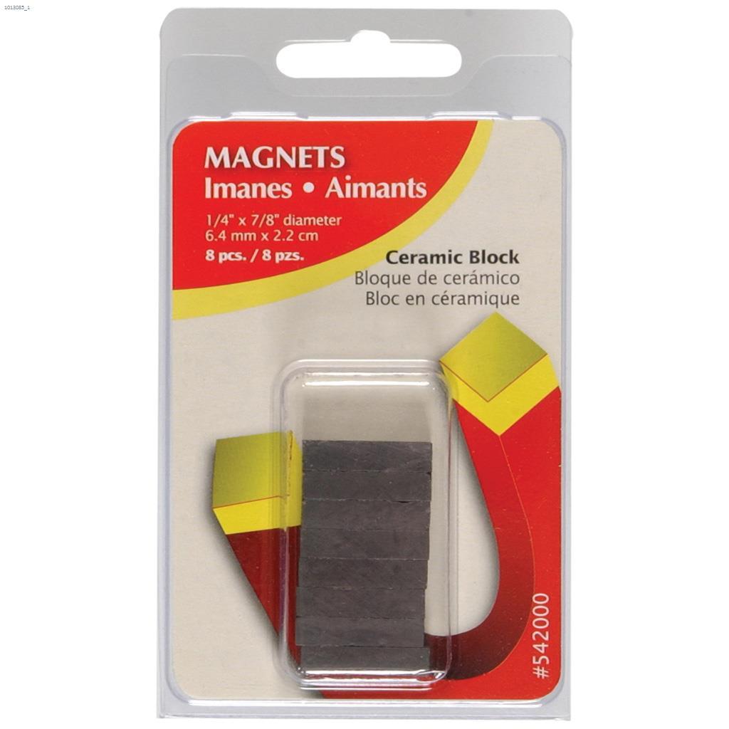 1/4" x 7/8" Ceramic Magnetic Block