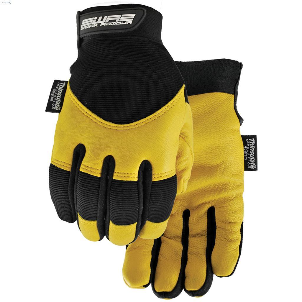 Thinsulate Leather Flextime Winter Gloves- L
