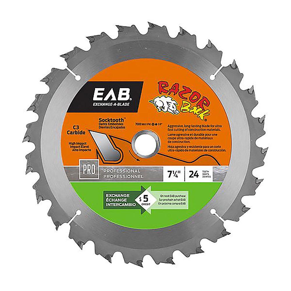 Razor Back Professional Saw Blade 7-1/4" 24 Teeth