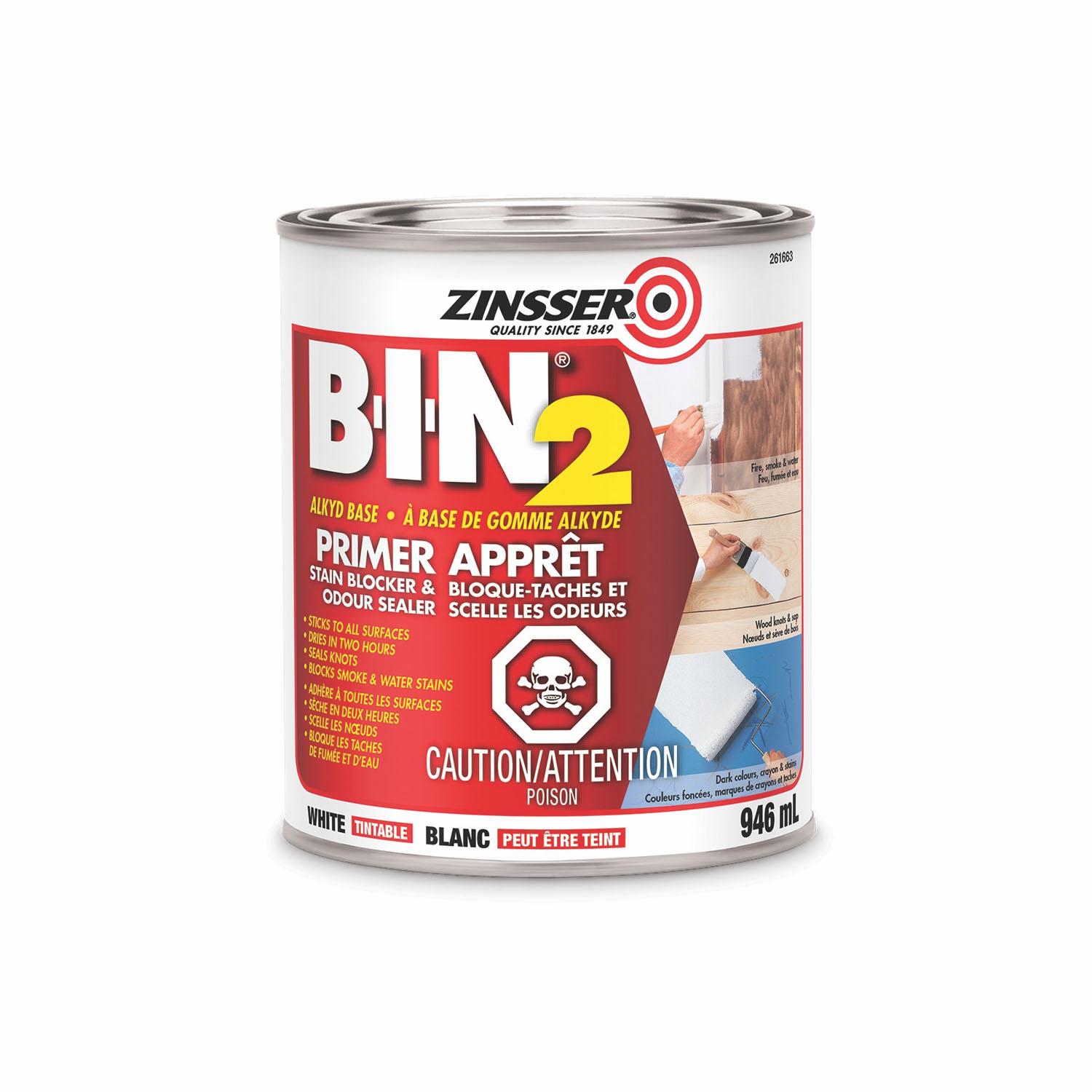 Zinsser BIN2 Alkyd-Based Primer Sealer 946mL