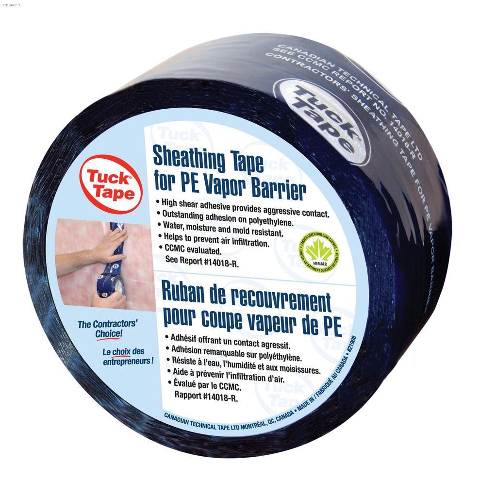 Tuck Tape Contractor Grade Sheathing Tape, Blue 60mm x 55m
