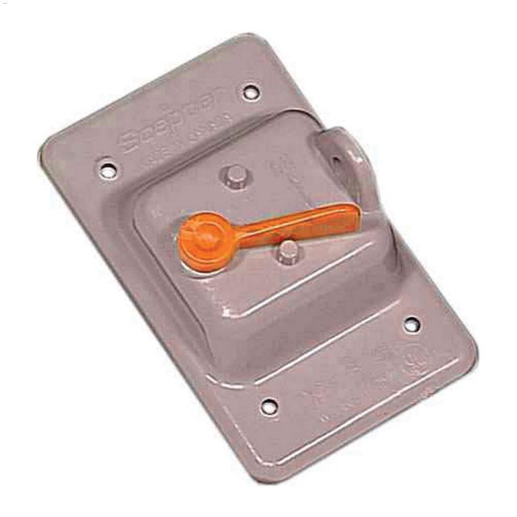 Gray PVC Toggle Switch Cover