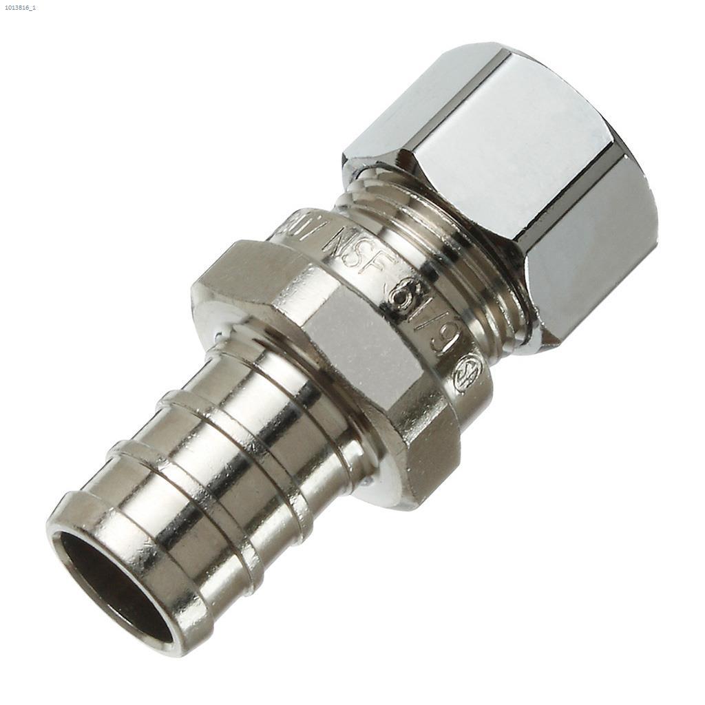 1/2" x 3/8" CrimPex x Compression Chrome Plated Adapter
