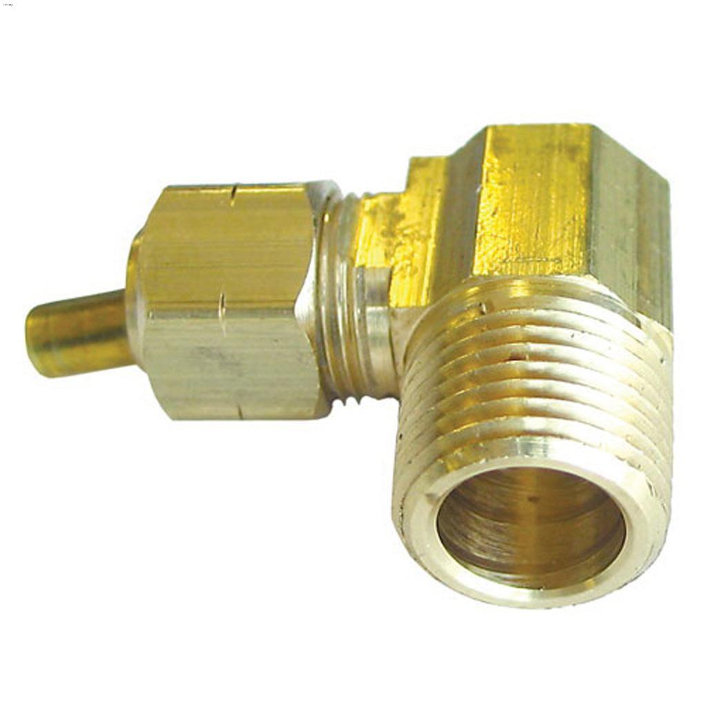 Coude à degrés 3/8" de compression x laiton MIP 90