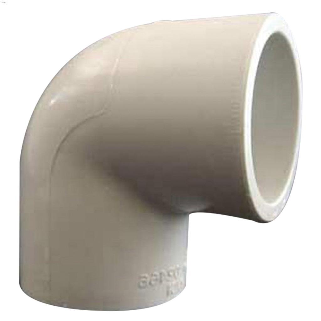 1" Socket White PVC 90 Degree Elbow