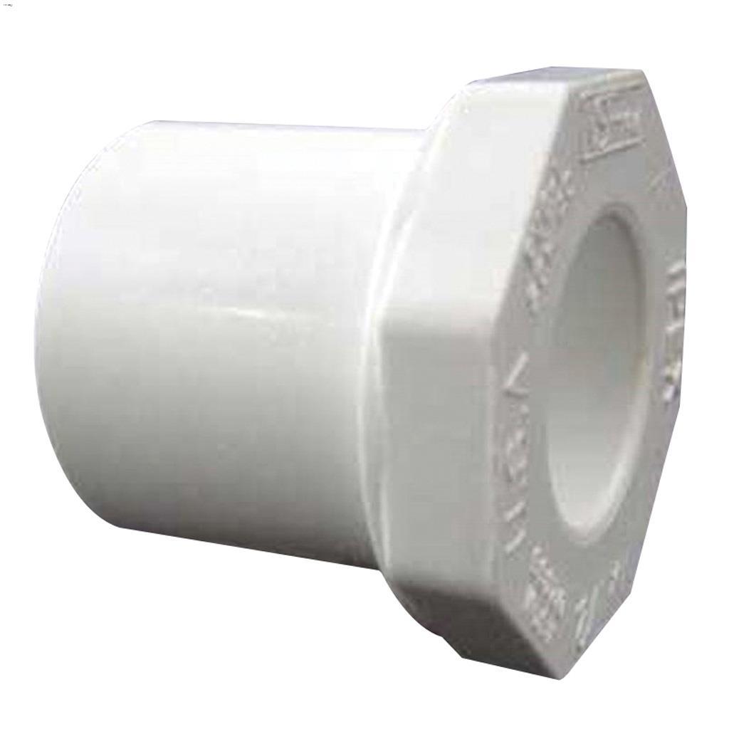 3/4" x 1/2" Spigot x Socket White PVC Reducer Bush