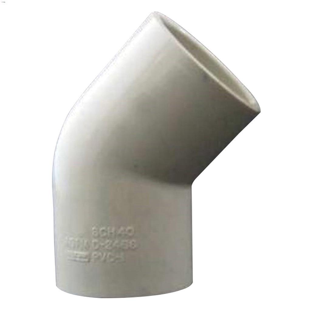 3/4" Socket White PVC 45 Degree Elbow