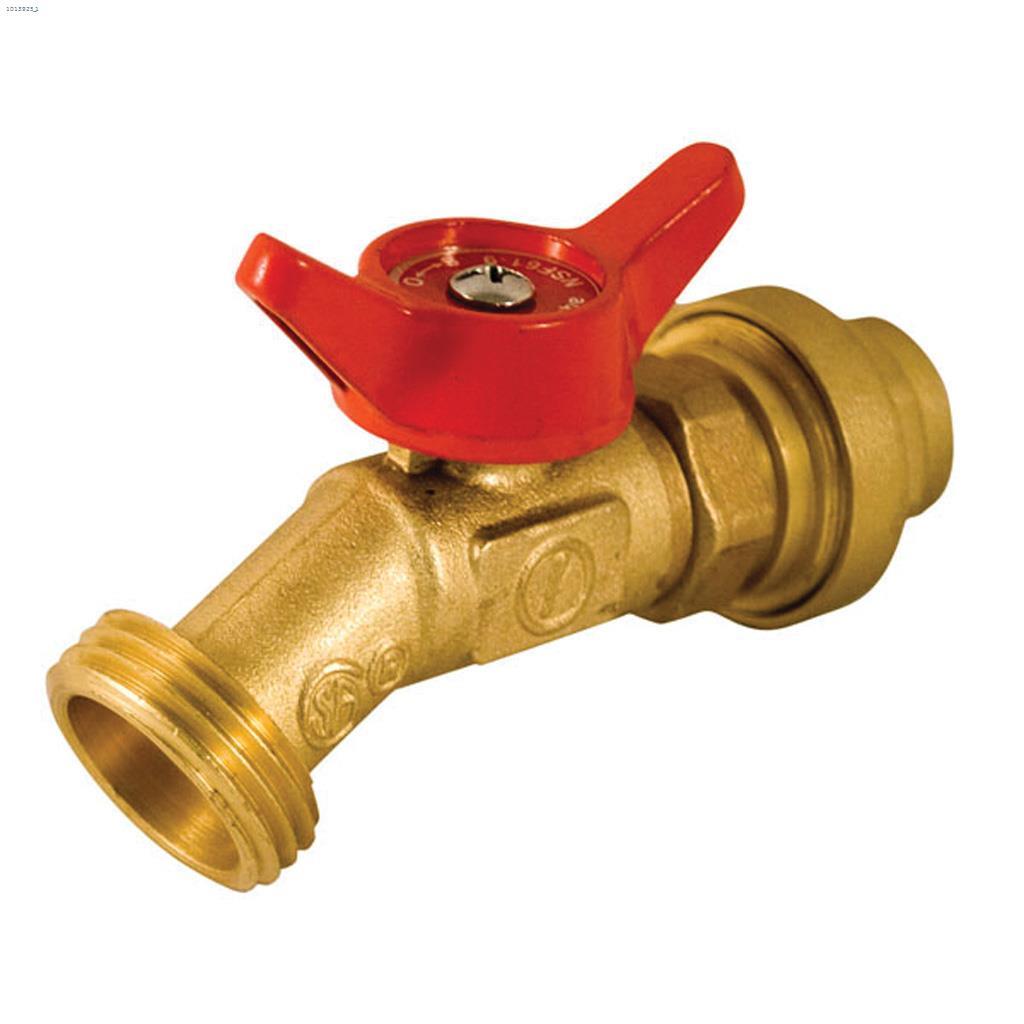 3/4" Push-Fit Brass Male Hose Bib Connector No Kink