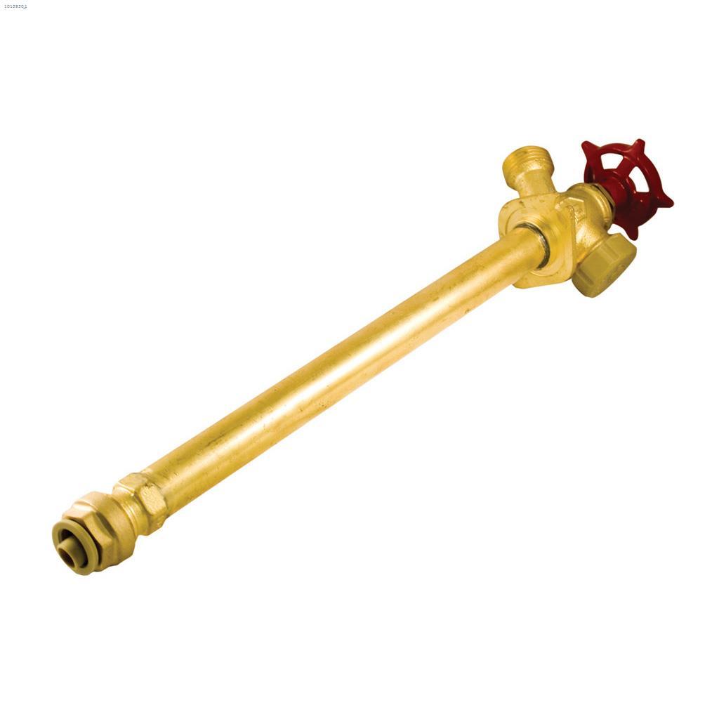 1/2" Push-Fit 10" Non-Freeze Wall Hydrant Valve