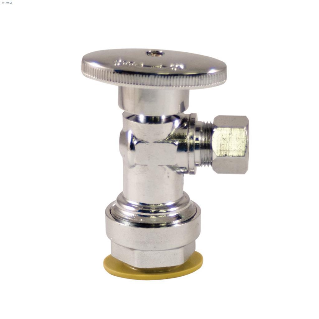 1/2" Push-Fit x 3/8" Compression Angled Supply Stop