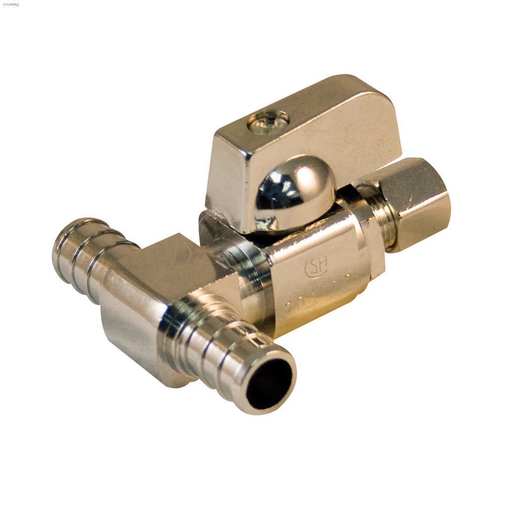 1/2" x 1/2" x 1/4" Compression PEX Supply Stop Tee Valve