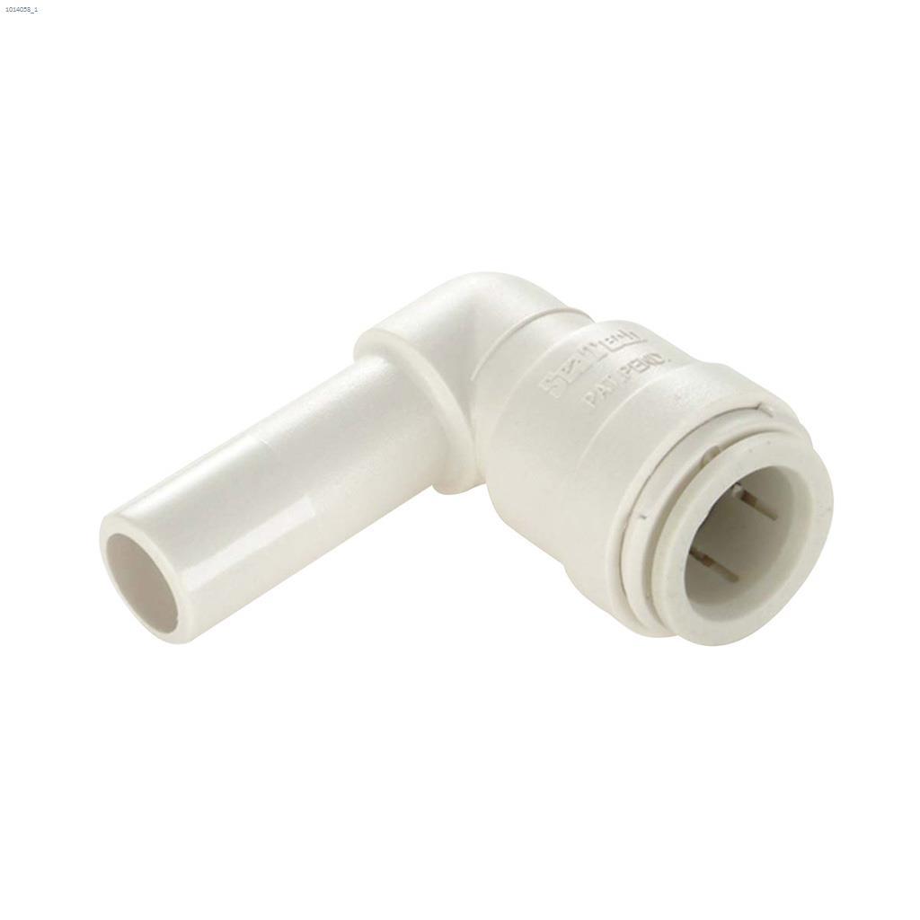 1/2" Off-White Polysulfone Quick Connect Stackable Elbow