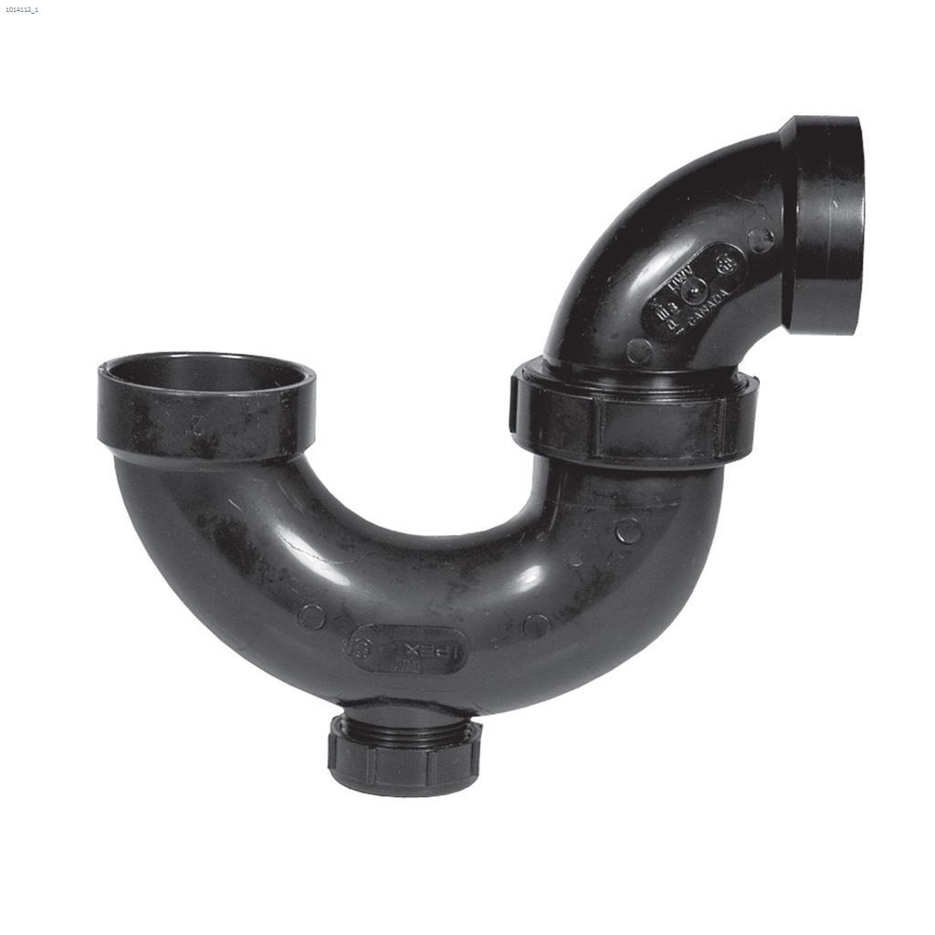 1-1/4" Hub ABS P-Trap Union With Cleanout
