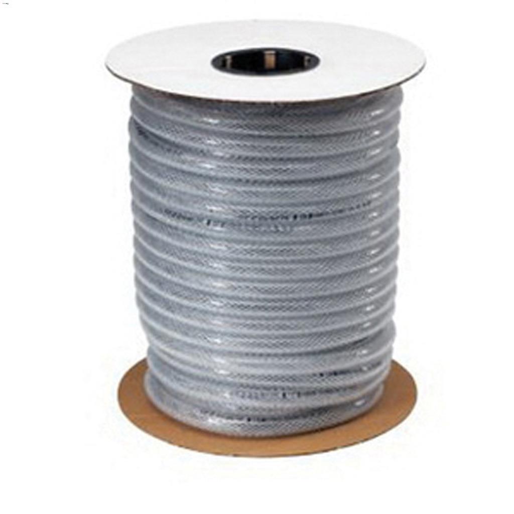 1-1/2" x 2" Clear Braided Vinyl Tube