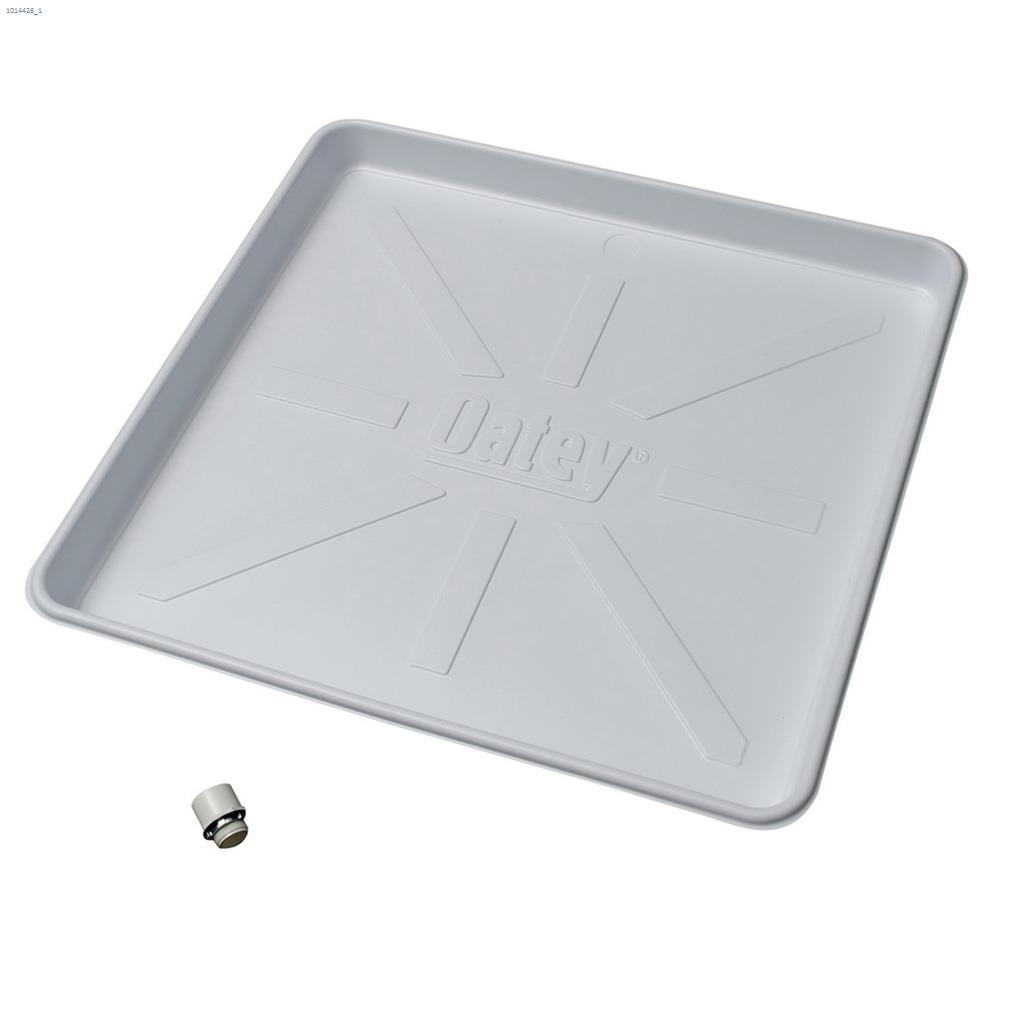 30" x 28" x 2-1/2" White 0.09" Thick Washing Machine Pan
