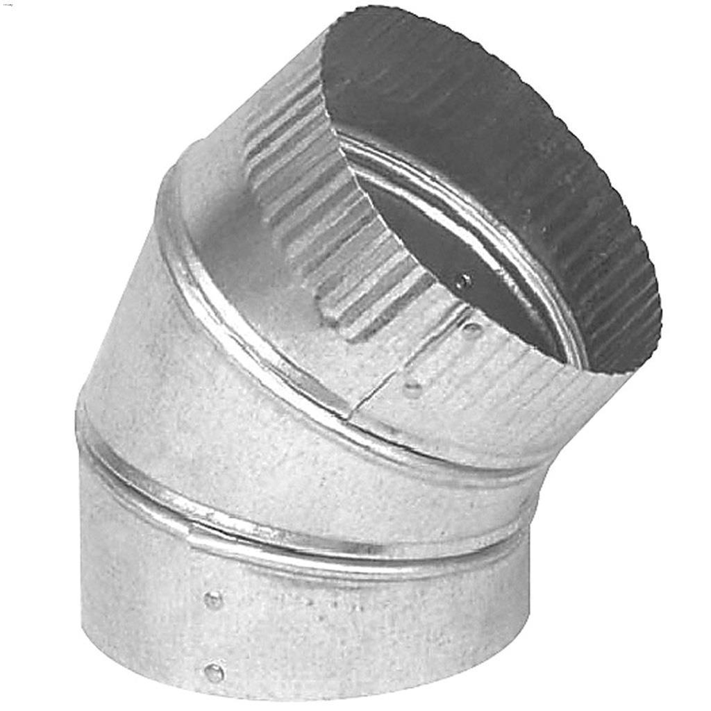 6" Galvanized 30-Gauge 45 Degree Adjustable Elbow