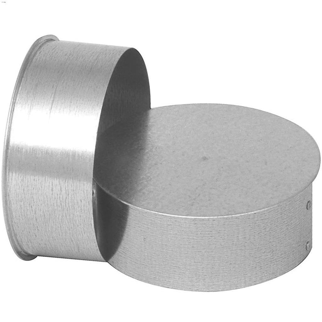 7" Galvanized 28-Gauge End Cap