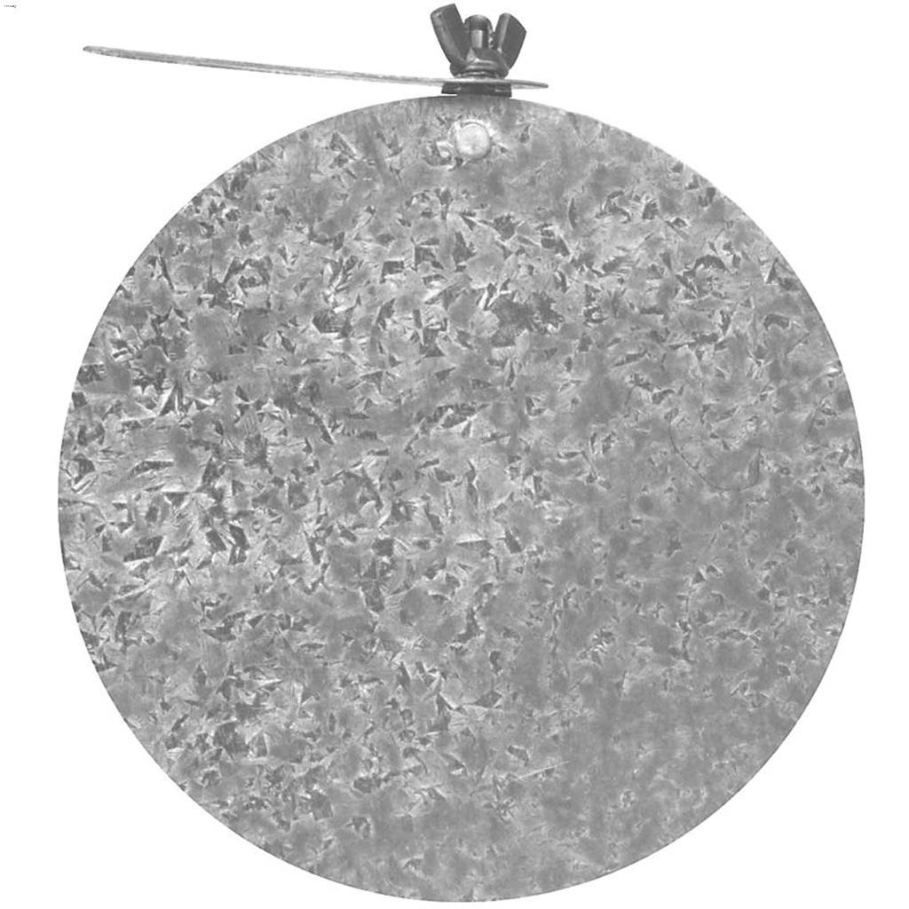 5" Galvanized 26-Gauge Damper With Key