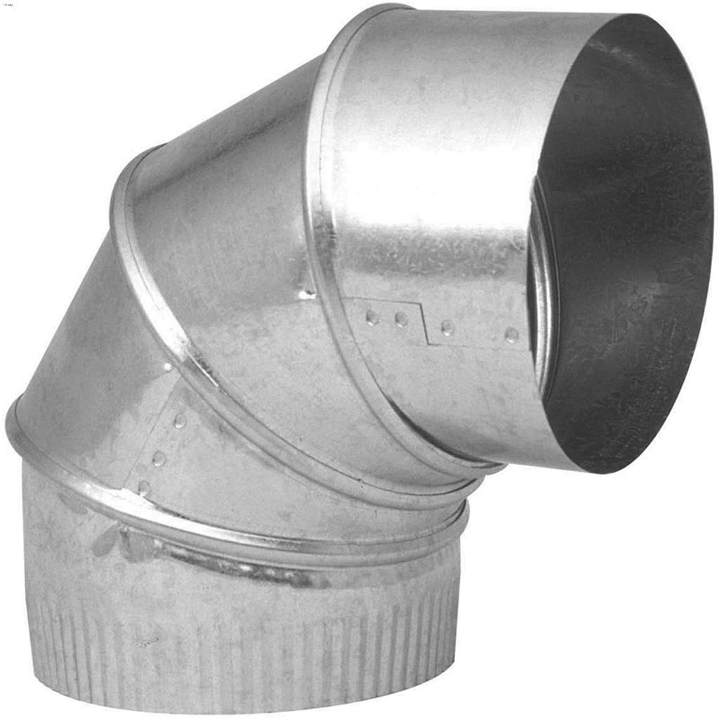 4" Galvanized 30-Gauge 90 Degree Adjustable Elbow