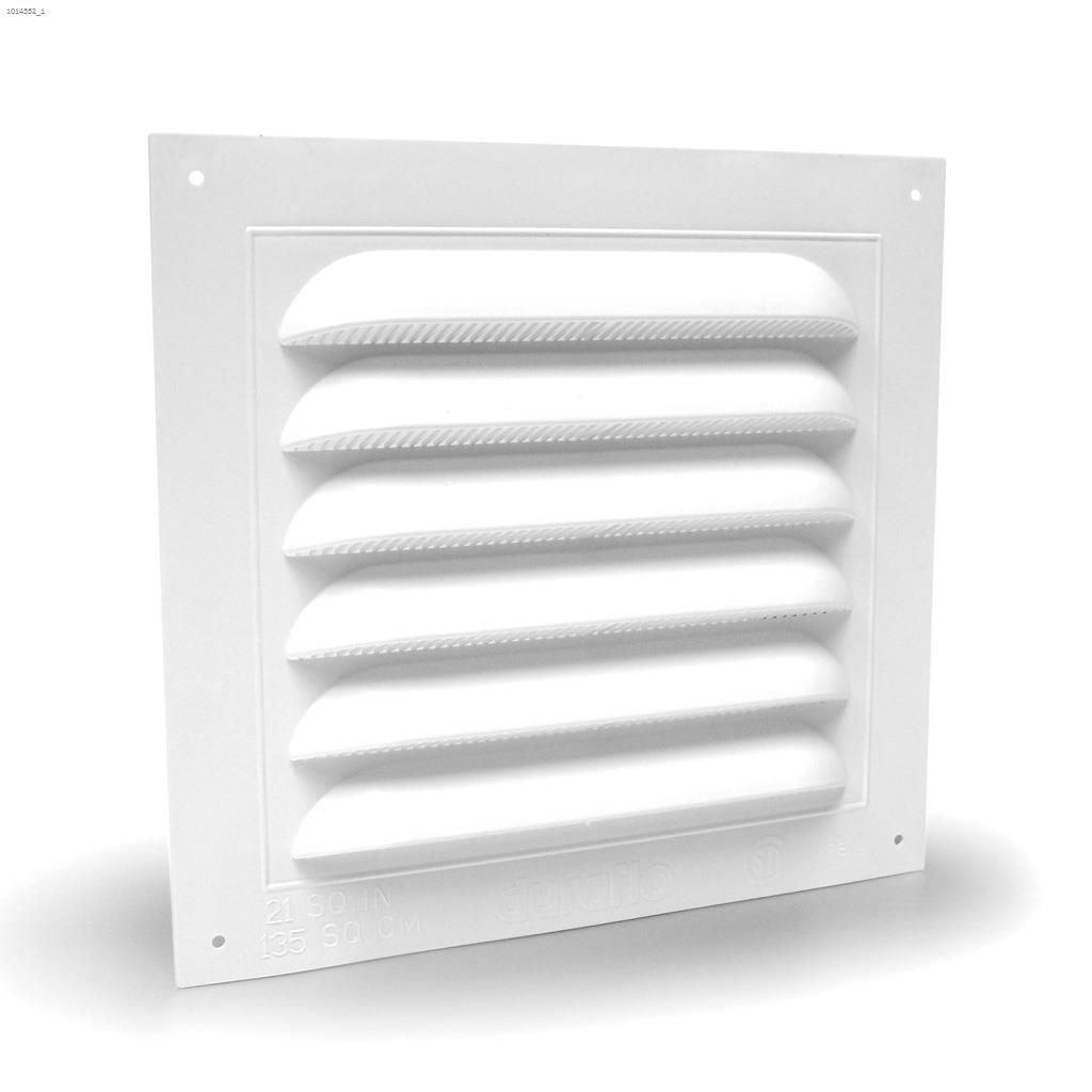 Duraflo 8" x 8" White Square Gable Vent