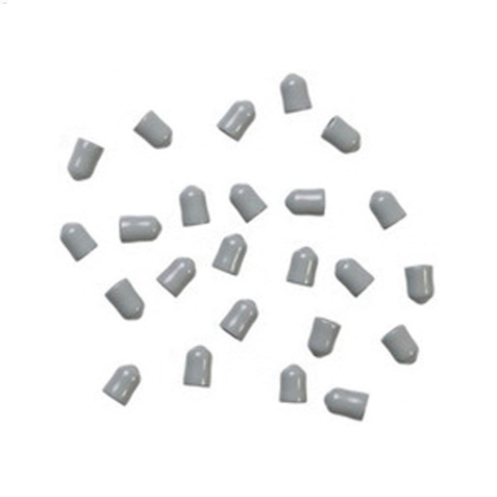 0.2" x 0.2" Satin Chrome Plastic Small End Cap