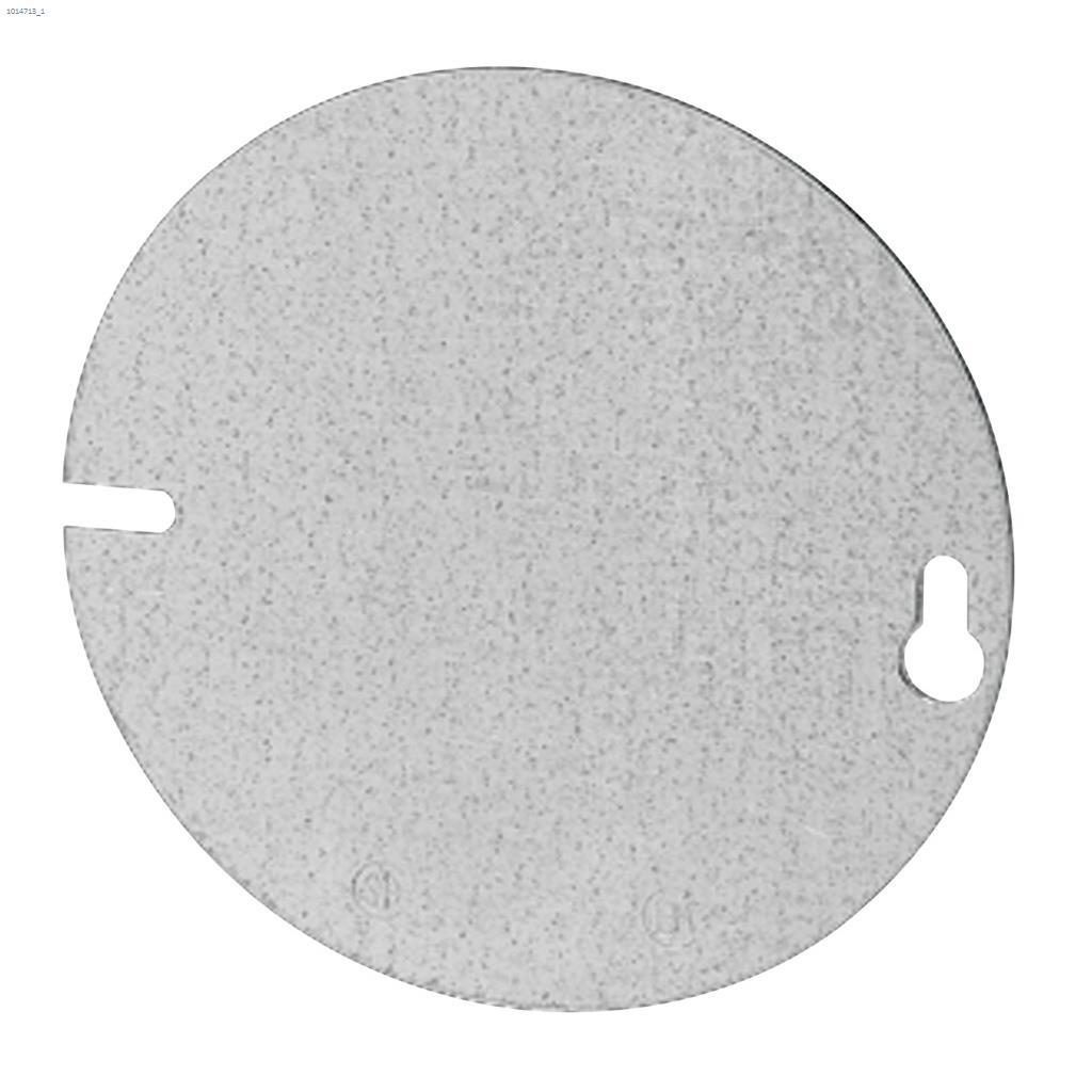 Couvercle boîtier plat vierge rond métallique tradeSelect 4"