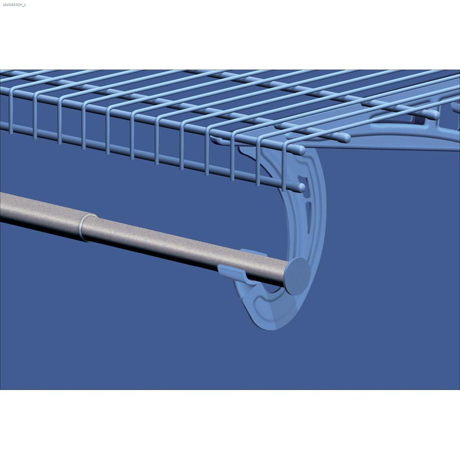 SuperSlide 4ft Hang Rod in Satin Chrome