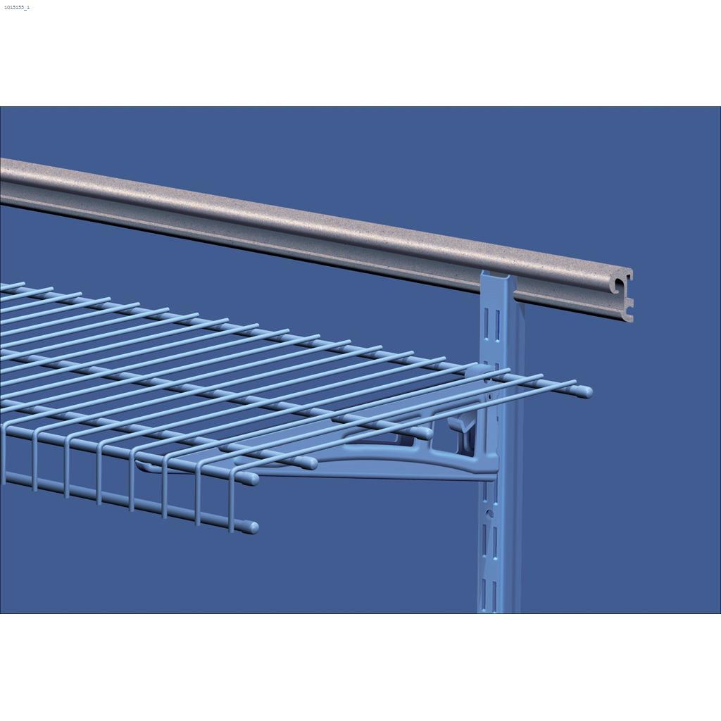 ShelfTrack 40" Satin Chrome Steel Hang Track