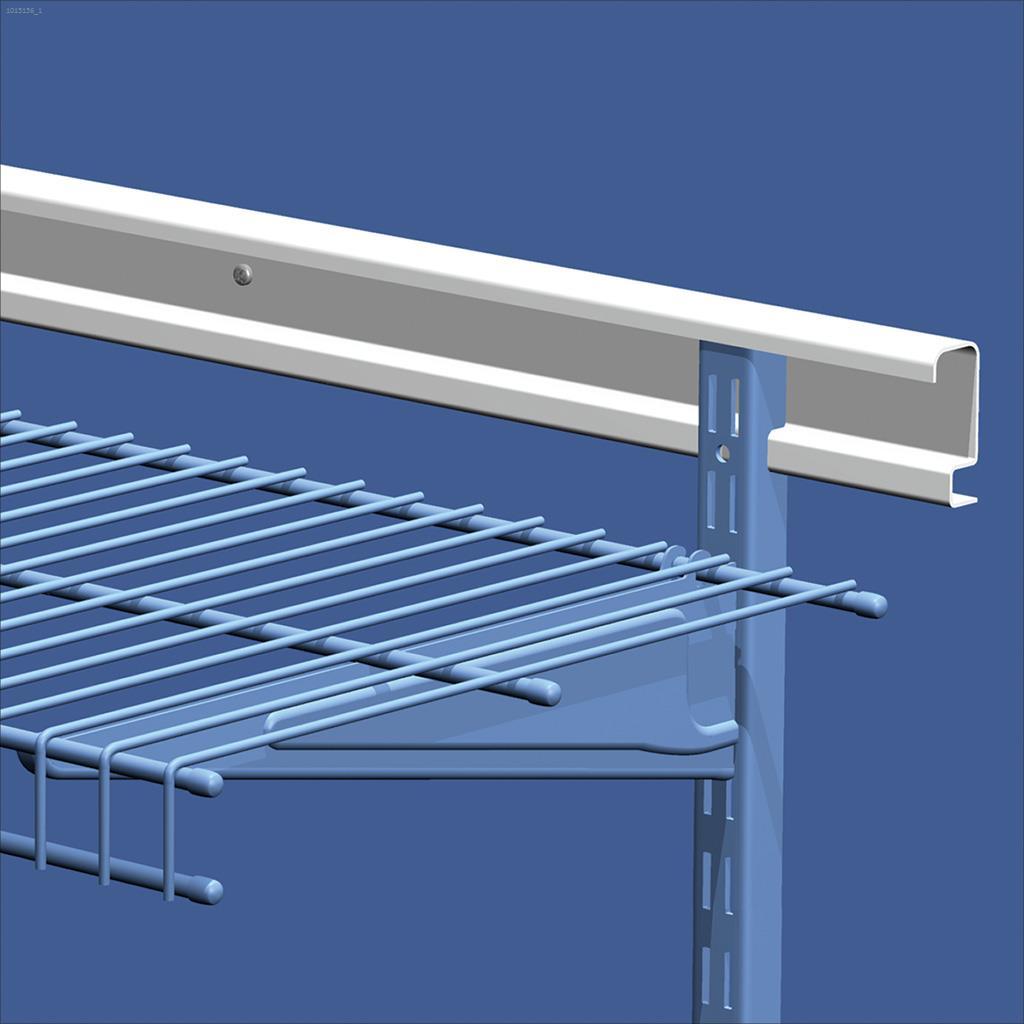 ShelfTrack 80" White Steel Hang Track