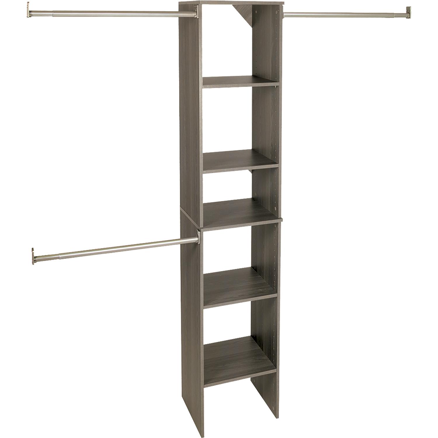 17" x 14" Graphite Gray Laminated Wood Tower Starter Kit